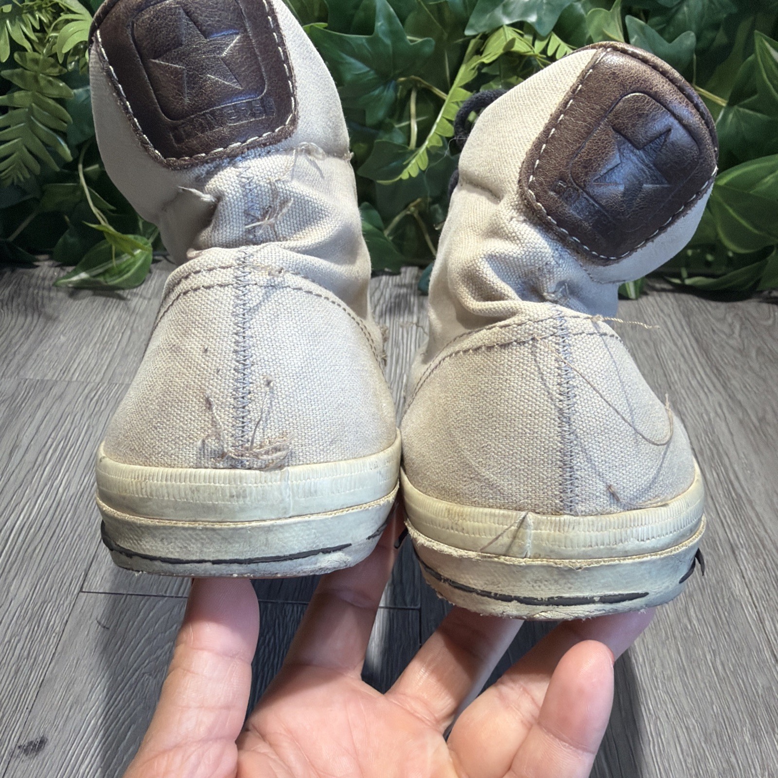 John Varvatos Converse Star Player Mens Shoes Size 9.5 Gray Black Mid High Top image 6