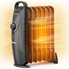 ZOKOP Oil Filled Radiator Heater, 600W Small Portable Space Heater for Indoor