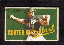 2019 Oakland Athletics Blake Treinen Pocket Schedule Cache Creek Casino