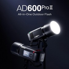 Godox AD600Pro II 600Ws Outdoor Flash Strobe, 2.4G GN87 1/8000s High Speed