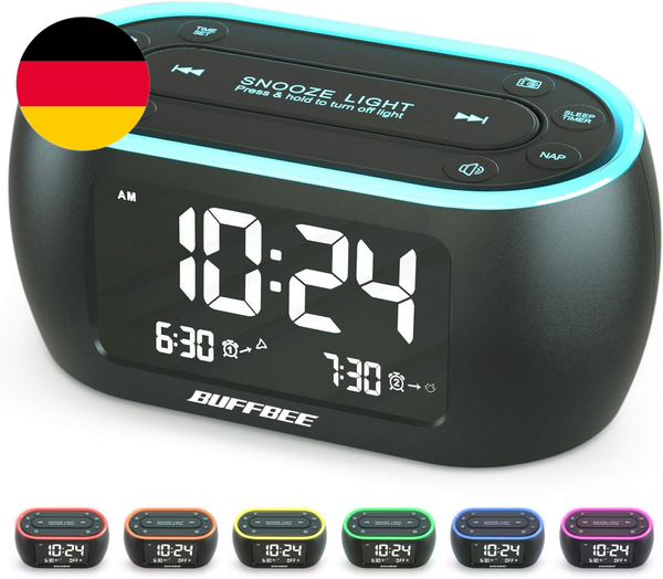 Buffbee Radiowecker With Dualalarm, FM Radio & Digitaler Wecker-image