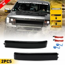 For 2009-14 Ford F150 F-150 Smoked LED Side Mirror Turn Signal Lights Sequential