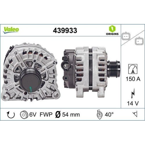 1X Generator Valeo 439933 Passend FüR CitroËN Opel Peugeot Vauxhall DS-image