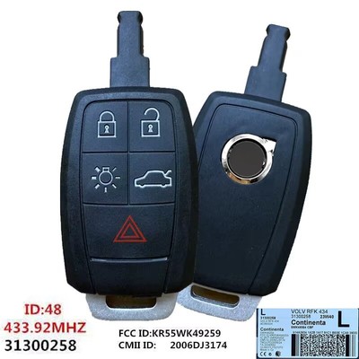 OEM SMART KEYLESS PROXIMITY REMOTE FOB 5B FOR Volvo C30 S40 C70 V50 KR55WK49259