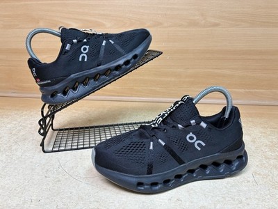 On Cloud Surfer Schuhe Damen schwarz Turnschuhe Größe UK 4 Laufen Fitnessstudio