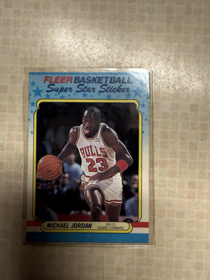 Michael Jordan Fleer Super Star Sticker #7 | eBay