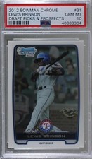 2012 Bowman Draft Chrome Draft Picks Lewis Brinson #BDPP31 PSA 10 GEM MT g6p
