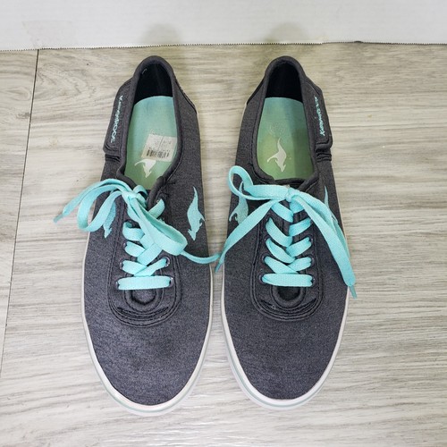 Kangaroos Schuhe Damengröße 8,5 grau & türkis mit Tasche Beutel Schuhe Sneaker - Bild 4 von 10