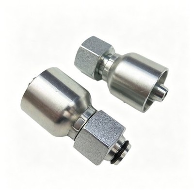 M14x1.5 Hydraulic Hose Crimp Fitting for Chinese Mini Excavator 1/4''BSP Set Of 2