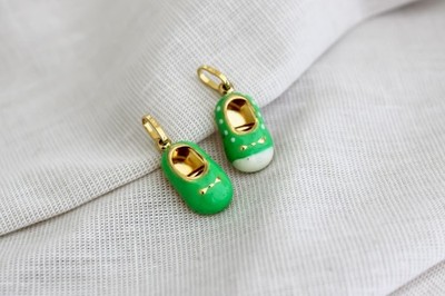 14k Solid Gold Mini Shoe Pendant, Shoe Necklace, Shoe Charm (One Shoe Only)