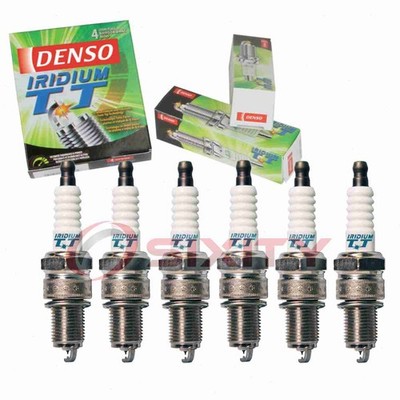 6 pc Denso Iridium TT Spark Plugs for 1967-1969 GMC C35 C3500 Pickup 4.1L L6 lo