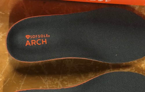 New in Box SofSole Perform Arch Support Mens 7-8.5 Shoe Insoles High Arch - Picture 9 of 9