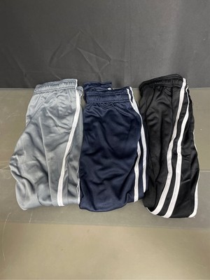 Real Essentials 3 Pack: Boy's Mesh Jogger Sweatpants - Youth Kids Baseball Footb