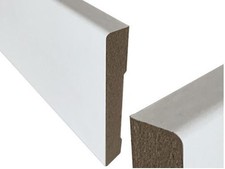 BATTISCOPA LAMINATO MDF BIANCO DIMENSIONI 70x10x2400MM (24 MT LINEARI)