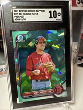2022 Bowman Chrome Sapphire Aqua Marcelo Mayer Image Variation /99 SGC 10 🔥💎🔥