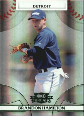 2008 Donruss Threads Century Proof Green #63 Brandon Hamilton Card /250
