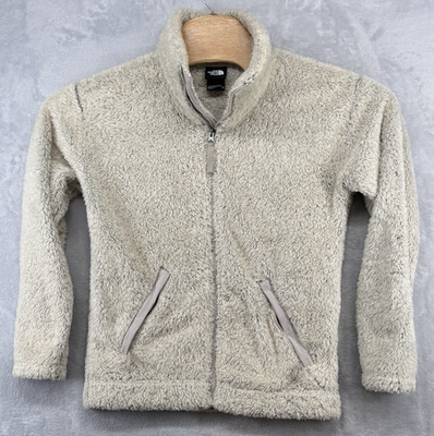 North Face Osito Fuzzy Fluffy Fleece Beige Full Zip Jacket Women's Size XS