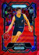 2024 Panini Prizm Draft Picks - Juan Nunez #85 Ruby Red Wave Prizm (RC)