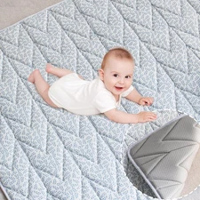 Biloban Baby Play Mat, 50x50 Mats for 50'' x 50'', Leaf 50''×50'' 
