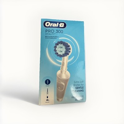 Oral-B Pro 300 Vitality Electric Toothbrush with Brush Head Rechargeable - White