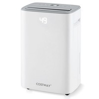 COSTWAY 30㎡Dehumidifier for Home Basement 24 L Energy Efficient Dehumidifier