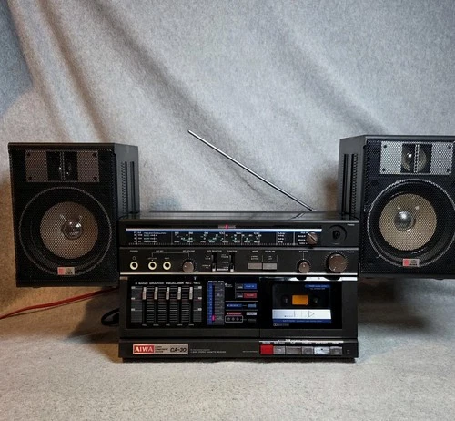 AIWA CA-30 Vintage Boombox Portable Cassette Stereo Ghetto Blaster READ