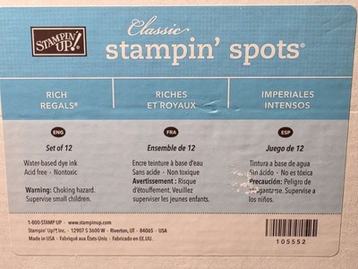 Stampin Up Classic Stampin' Spots Ink Pads Set Crafting Coloring Various Colors