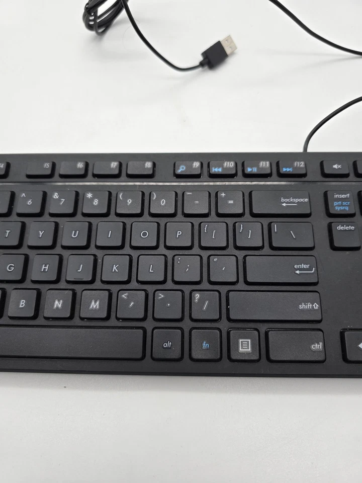 ASUS Wired Keyboard AW211 USB Slim Full Size Black Windows PC Numeric Keypad - Image 3 of 4