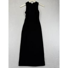 Dress the Population Black Sleeveless Maxi Dress Size XS Made in USA