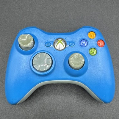 Official OEM Microsoft Xbox 360 Wireless Controller Blue & Gray Limited Edition
