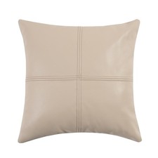 Thick Full Grain Cowhide Real Leather Pillow Cover - Sofa Cushion Case - Deco...