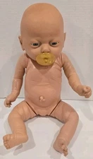 Vintage 17 “ Anatomically Correct Newborn Doll GIRL Realistic Looking Pacifier
