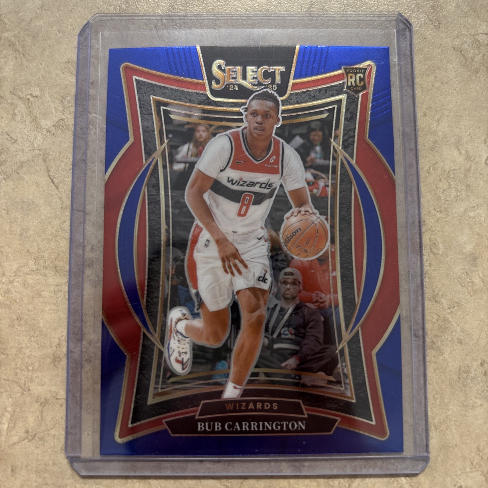 2024-25 Panini Select - Bub Carrington #81 Concourse Blue Prizm (RC)