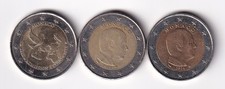 Monaco 2 Euros 3 coins 2013-2024 all different & listed #56
