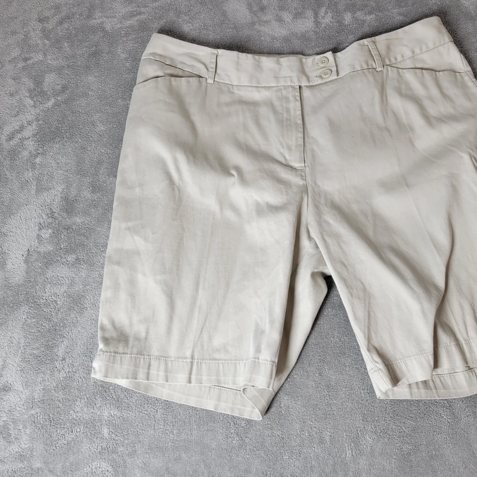 George Womens Shorts 18 Plus Beige Zip Fly London Fit Lightweight Casual Pockets - Image 4 of 4