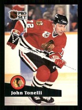 1991-92 Pro Set #373 John Tonelli Chicago Blackhawks 5747