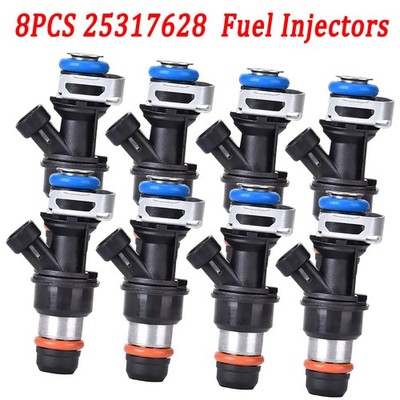 8X Upgrade Fuel Injectors For 99-07 Chevy Silverado GMC 4.8/5.3/6.0L 25317628