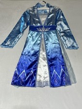 Disney Princess Frozen 2 Elsa Costume Kids 4 - 6X Halloween Dress Up Blue Satin