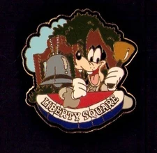 Disney Liberty Square Goofy and the Bell pin