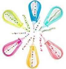 6Pcs Decorative Correction Tape, DIY Cartoon Pattern Decorative Tape, Decorat...