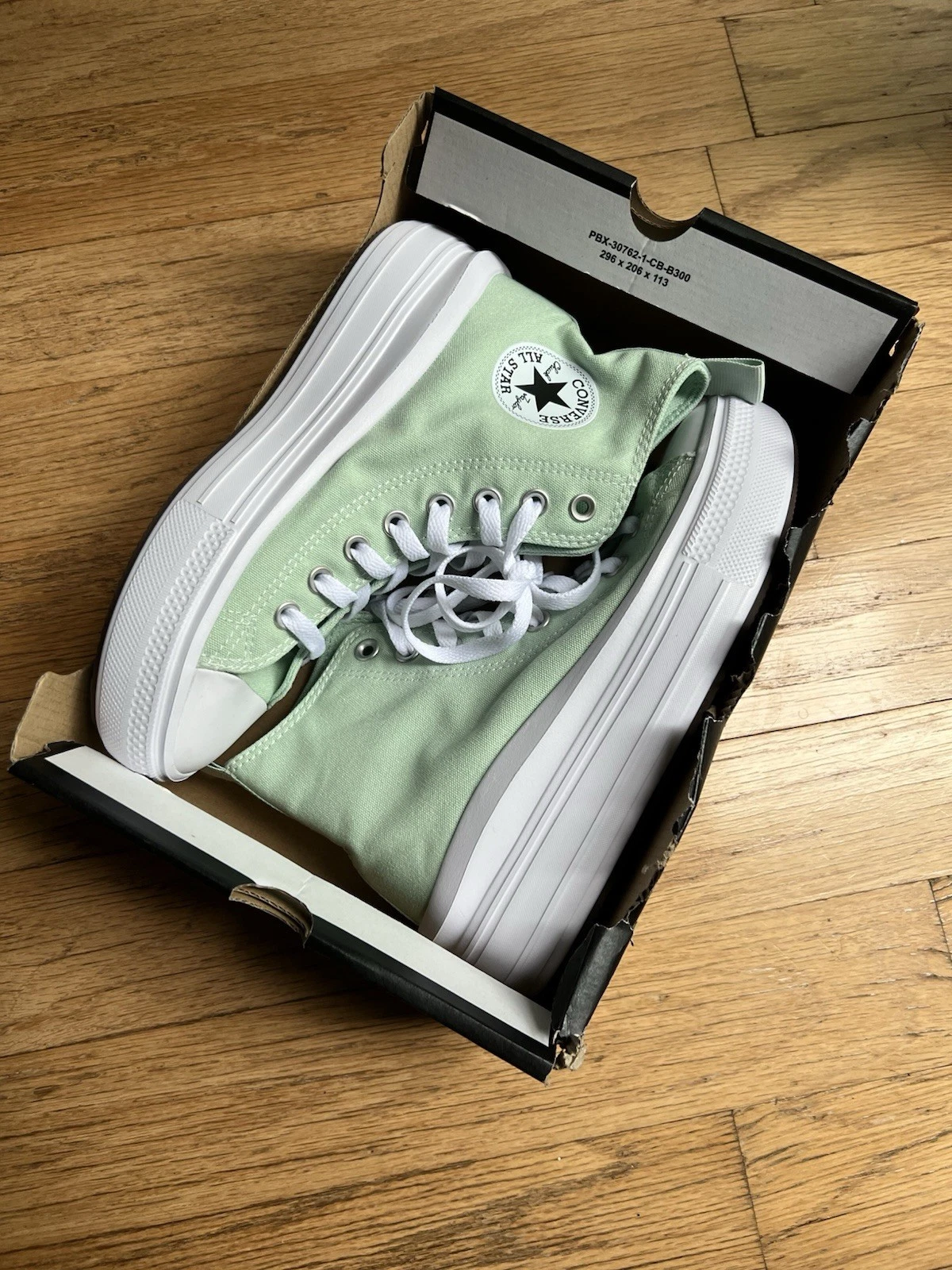 Taglia 5 5 Converse Platform Move Chuck Taylor All Stars High A06350C verde come nuove