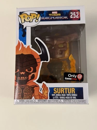 Funko POP! Marvel Thor: Ragnarok Surtur #252 GameStop Exc W/ protector