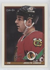 1991-92 O-Pee-Chee Jocelyn Lemieux #453 0c4