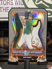 2026 Bowman Chrome Nick Kurtz Power Chords Die Cut Refractor #PC-6 Athletics