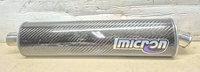 Micron Carbon 51mm Auspuff Dose links Schalldämpfer Track Race CB500 Race Oval 