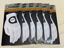 New Titleist Players Cabretta Leather - Lot of 6 Golf Gloves Medium M