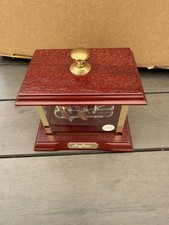 Mayflower Glass Boat in A Display Case By Jobling