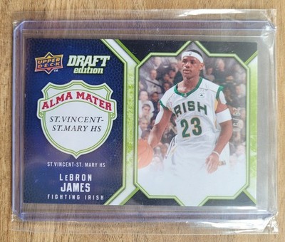 2009-10 Upper Deck Draft Edition - Alma Mater LeBron James #AM-LJ Green /50