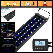 36W Saltwater Aquarium LED Light, Marine Reef Lighting for Corals, Timer, 36-48