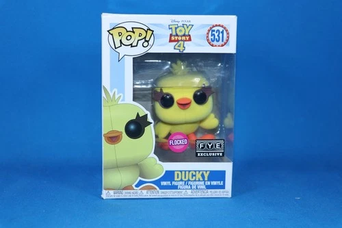 Funko Pop! TOY STORY 4 DUCKY #531 FLOCKED FYE EXCLUSIVE VINYL FIGURE
